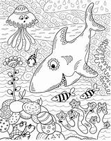 Ocean Coloring Pages  Free Printable For Kids sketch template