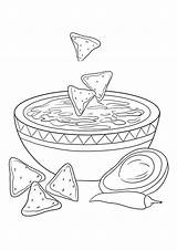 Dipping Pinclipart Sketch Coloring Page sketch template