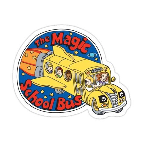 'The Magic School Bus logo' Sticker by AtodaS in 2021 | Magic school bus, Magic school, Bus