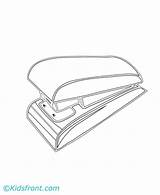 Stapler Coloring Page Pages sketch template