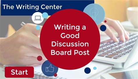 Writing a Discussion Board Post | UAGC Writing Center