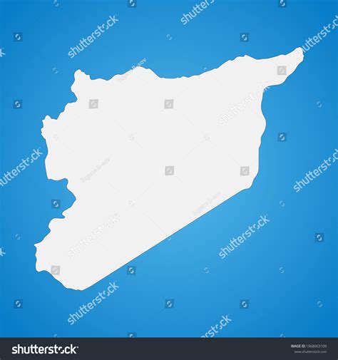 Highly Detailed Syria Map Borders Isolated Stock Vector (Royalty Free ...