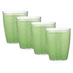 Kraftware Fishnet 14 oz. Mist Green Insulated Drinkware (Set of 4 ...