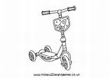 Scooter Coloring Page sketch template