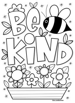 Kindness Quotes For Kids Coloring Pages Coloring Pages