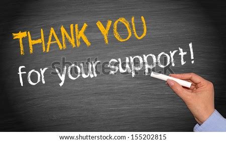 Thank You For Your Support ! Stock Photo 155202815 : Shutterstock
