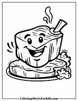 Steak Coloring Pages Free Printable PDF  Sheets For Kids sketch template