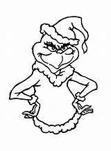 Grinch Peeking Coloring Page Pages sketch template