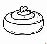 Printable Cinnamon Roll Coloring Pages Free sketch template