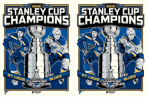 The Blot Says...: St. Louis Blues 2019 Stanley Cup Champions Screen Print by M. Fitz x Phenom ...