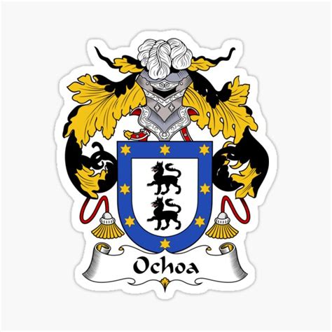 "Ochoa Coat of Arms/ Ochoa Family Crest" Sticker for Sale by carpediem6655 | Redbubble