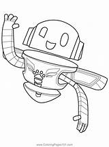 PJ Robot Masks Coloring Page For Kids  Free Printable sketch template