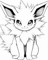 Cute Jolteon Coloring Pages Free PDF Printables  Sunny sketch template