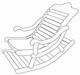 Rocking Chair Coloring Page Sketch sketch template