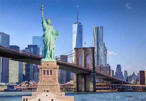 3,400+ Nyc Skyline And Us Flag Stock Photos, Pictures & Royalty-Free ...