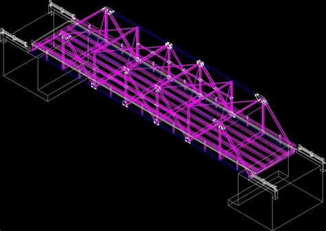 Truss Bridge DWG Detail for AutoCAD • Designs CAD