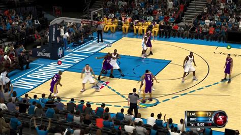 NBA 2K12 Lakers Triangle Offense (LAL Tri Base) - YouTube