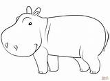 Hippo coloring Page  Free Printable Coloring Pages sketch template