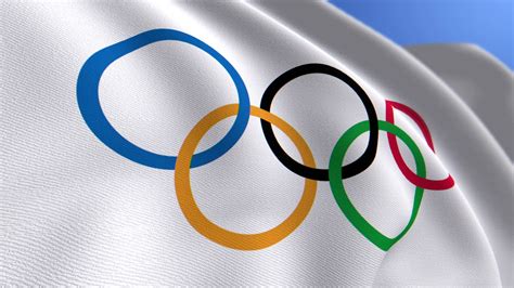 WAVING OLYMPICS FLAG ANIMATION LOOP BACKGROUND 3489845 Stock Video at Vecteezy