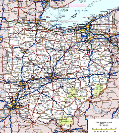 Ohio road map
