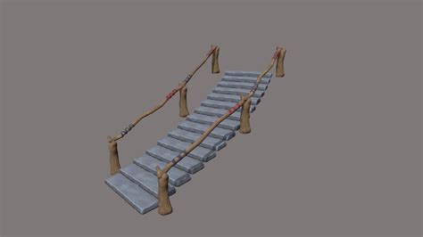 Hand-Painted Stairs - 3D model by PoorlyTimedJump [00d784a] - Sketchfab