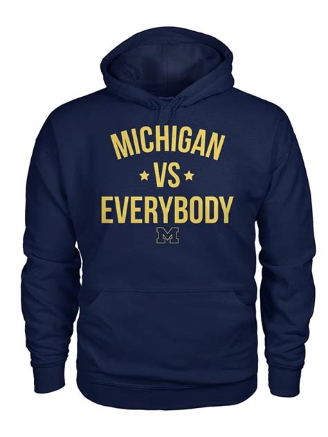 Pullover Michigan vs Everybody Hoodie - Jackets Junction