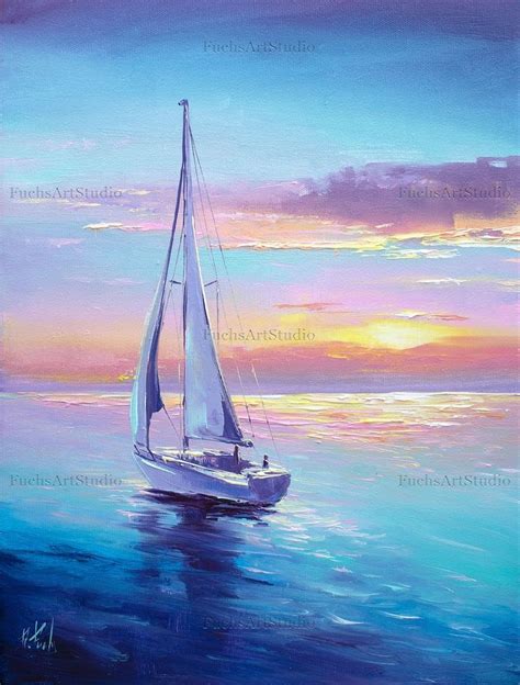 SOLD - Etsy | Boat painting, Sailboat painting, Sailing painting