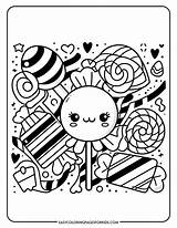 Free Printable Candy Coloring Pages 8 PDF  Easy sketch template