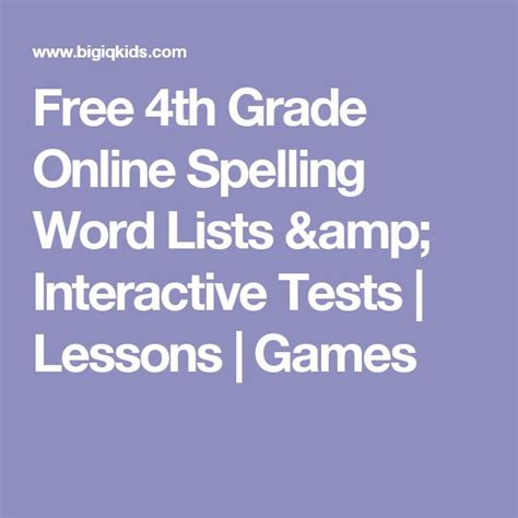Online Spelling Games For 6th Graders