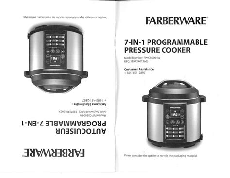 Farberware Pressure Cooker Manual Download - browntoys