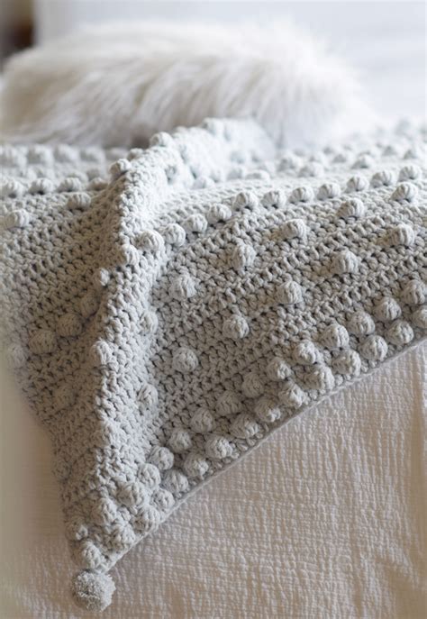 Baby Blanket Crochet Pattern Popcorn Stitch - Amelia's Crochet