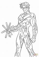 Young Justice Nightwing coloring Page  Free Printable Coloring Pages sketch template