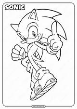 Sonic Coloring Pages sketch template