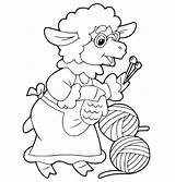 Knitting Coloring Pages  Best For Kids sketch template