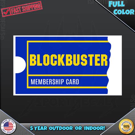 Blockbuster Video Decals - iSportDecals