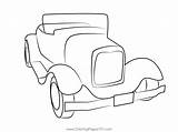 Classic Car Old Coloring Page For Kids  Free Vintage Cars Printable sketch template