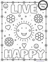 Happy Coloring Pages Free Printable PDF  Growing Play sketch template