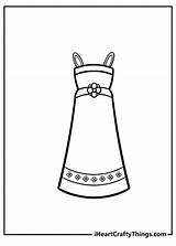 Fancy Dress Coloring Pages sketch template