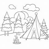 Camping coloring Pages – Coloring Corner sketch template