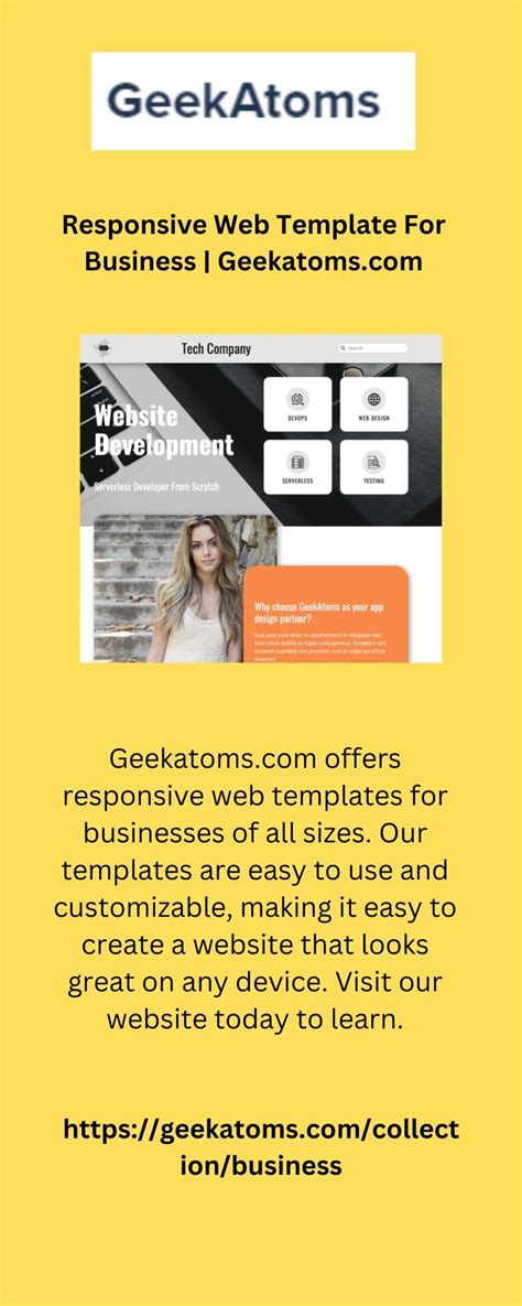 Responsive Web Template For Business | Geekatoms.com - Geek Atoms - Medium