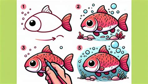 How to draw Salmon - Trying drawing