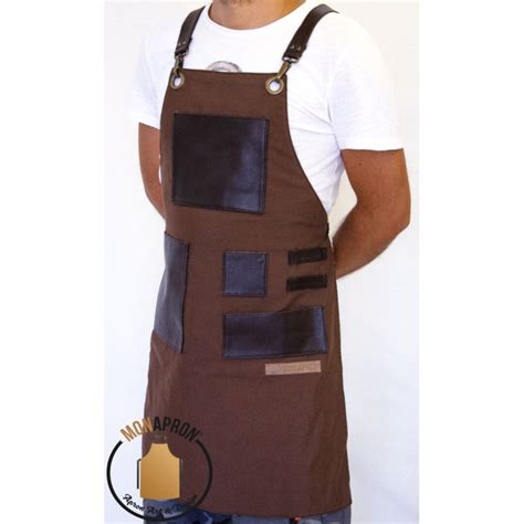 Work Heavy Duty Apron Leather Pockets Adjustable Strap - Etsy