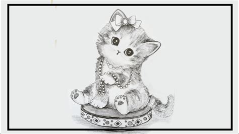 Cute Kitten Drawing