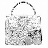 Handbag Coloring Stock Illustrations – 268  sketch template