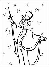 Magician coloring Pages  ColoringLib sketch template