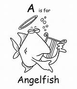 Angel Fish Coloring Pages sketch template