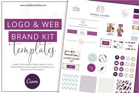 Website Branding Kit Canva Plum | Website branding, Branding kit, Diy branding