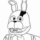 Nightmare Bonnie Coloring Pages sketch template