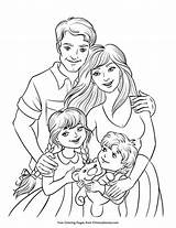 Coloring Pages Of A Family Creative Activity For All Ages sketch template