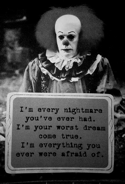 PENNYWISE | Horror quotes, Stephen king, Pennywise the clown